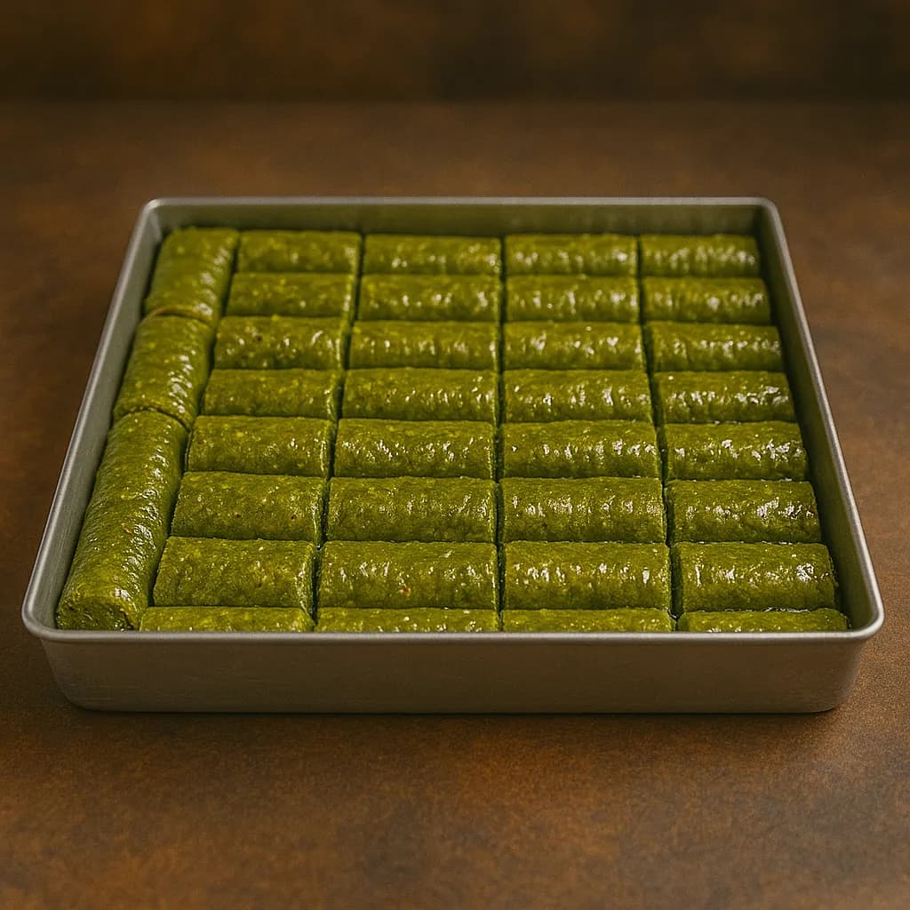 Rolled Pistachio Baklava