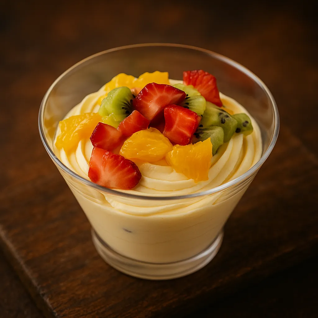 Zupë Qumështi me Fruta të Freskëta